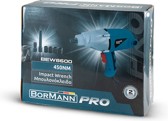 Bormann Pro BEW8600 Μπουλονόκλειδο Ρεύματος 1010W με Υποδοχή 1/2"