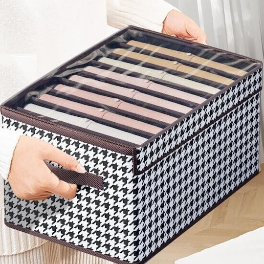 Stoff Aufbewahrungshülle für Kleidung in Braun Farbe 30x24cm 1Stück