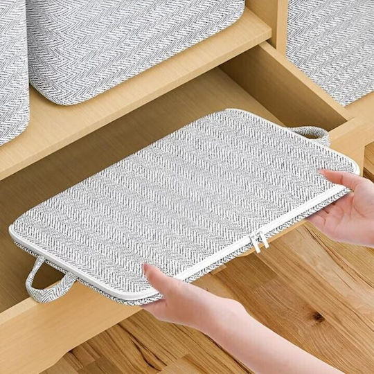 Fabric Storage Case For Clothes in Gray Color 61x50x71cm 1pcs