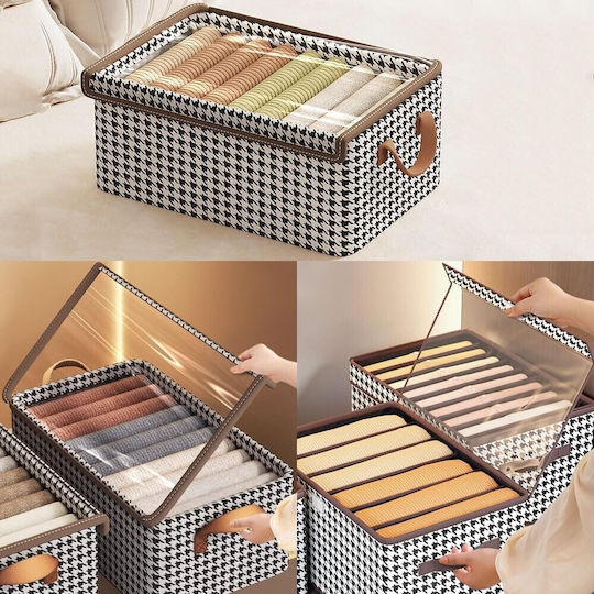 Stoff Aufbewahrungshülle für Kleidung in Braun Farbe 30x24cm 1Stück