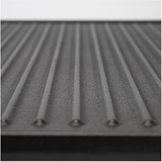 Bormann BBQ1200 Baking Plate Double Sided with Cast Iron Flat & Grill Surface 44x22.5cm