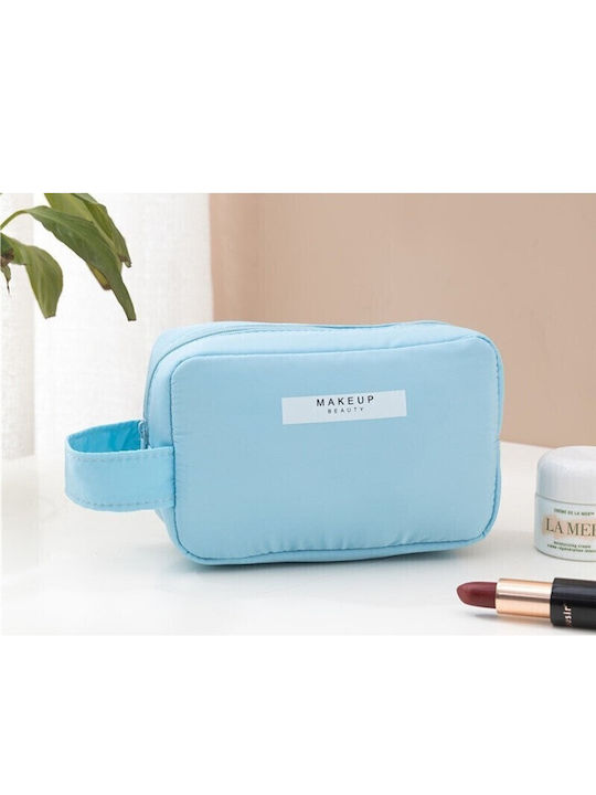 Flippy Cosmetic Bag Handle Waterproof Material 16 X 11 X 7 Cm Blue