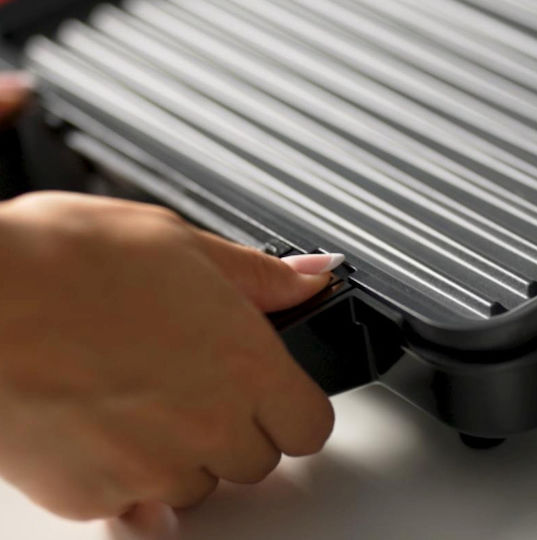 Izzy IZ-2036 Sandwich Maker Grill with Removable Plates 1000W Inox
