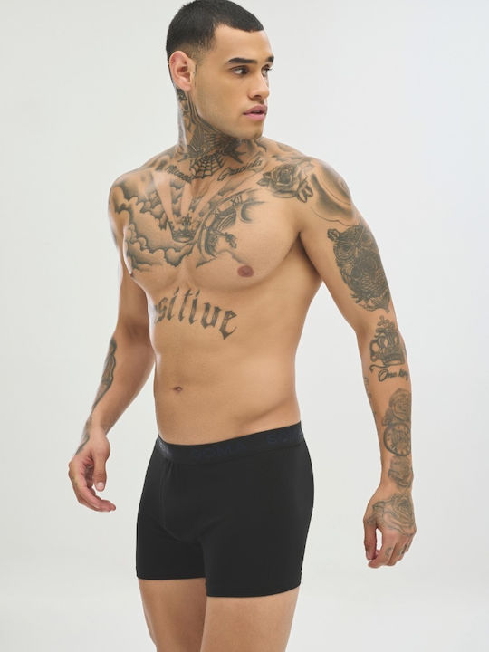 Herren Boxershorts Black 1Packung