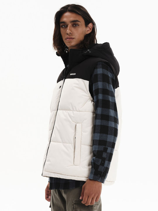 Emerson Sleeveless Jacket Puffer Waterproof CREAM/BLACK