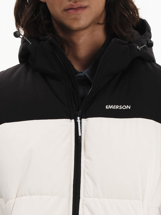 Ärmellos Winter Jacke Puffer Wasserdicht CREAM/BLACK