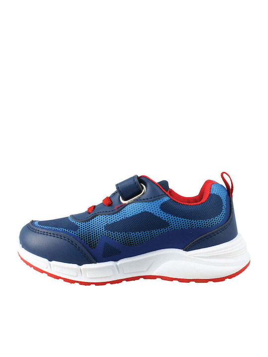 Kids Sneakers with Hoop & Loop Closure and Lights Blue