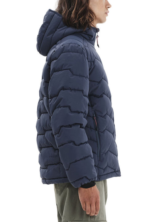 Winter Jacke Puffer Wasserdicht Blau