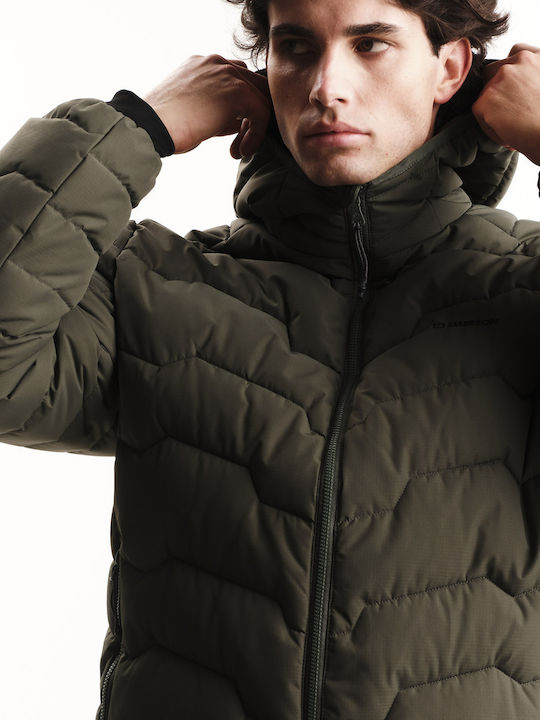 Geacă Barbat Puffer Waterproof Verde