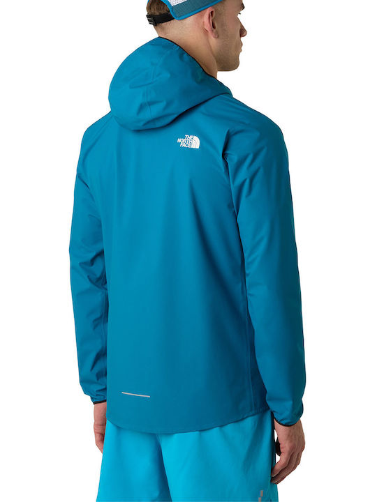 Sleeveless Athletic Jacket Waterproof and Windproof Turquoise