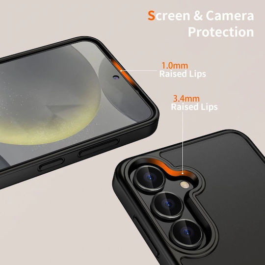 Tech-Protect Magmat Umschlag Rückseite Silikon / Kunststoff Schwarz (Galaxy A17)