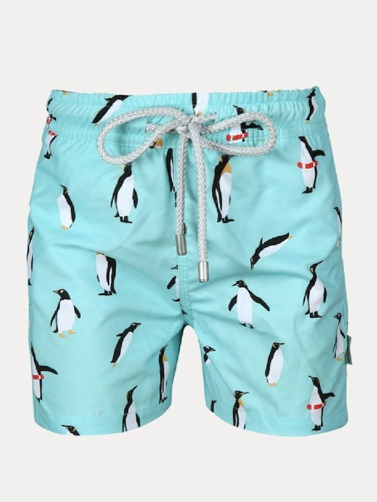 John Frank Kids Swimwear Swim Shorts Light Blue