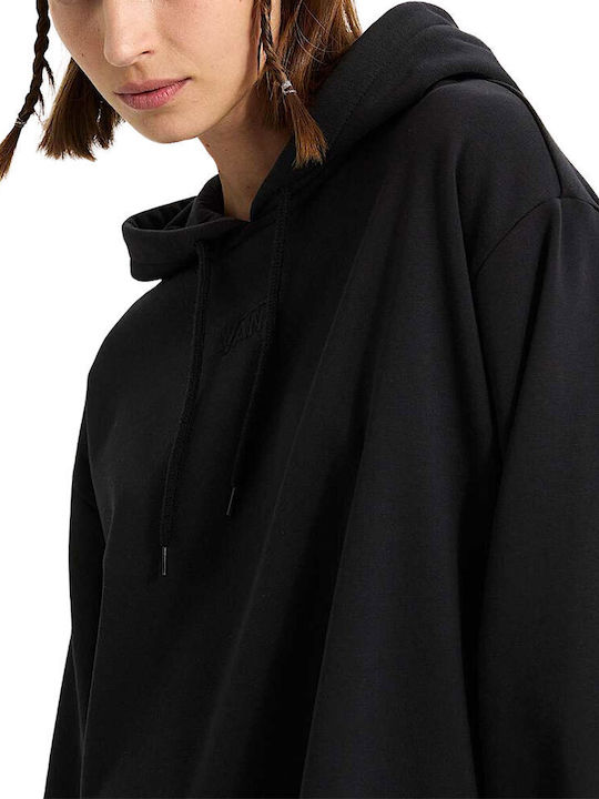 Mini Athletic Dress Long Sleeve with Hood Black
