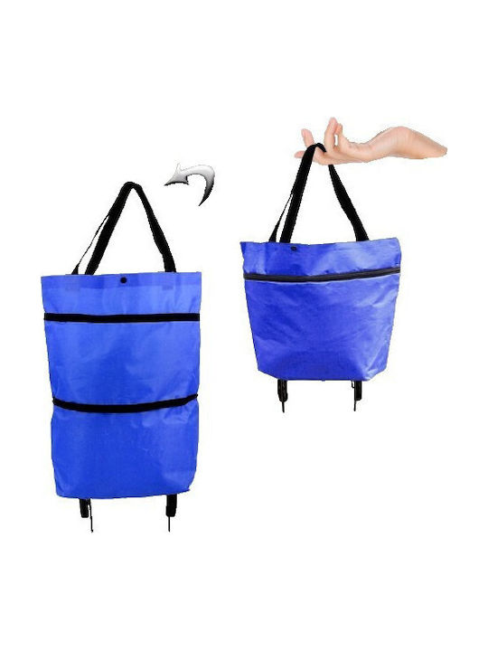 Foldable Bag Flippy 2 In 1 Trolley Wheels Shopping 19 L Blue Plastic 39 X 46 X 12 Cm Foldable Bag Flippy 2 In 1 Trolley Wheels Shopping 19 L Blue Plastic 39 X 46 X 12 Cm