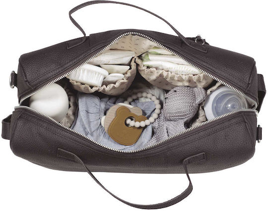 Pasito a Pasito Shoulder/Hand Diaper Bag London Brown 38x28x16cm.