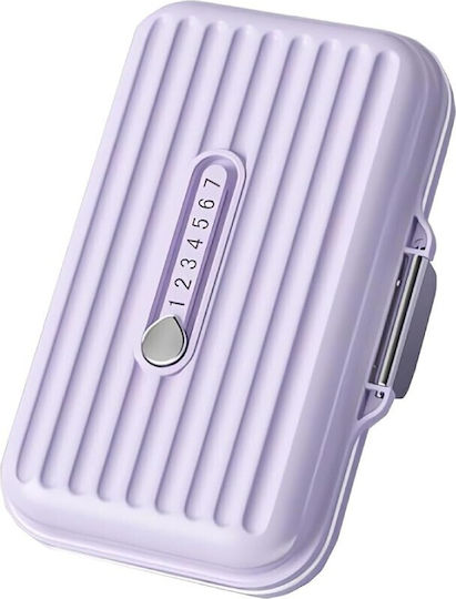 Cutie de Medicamente Flippy Mov 7 Compartimente Portabil Compact 11x7,2x3,5 Cm Ideal pentru Utilizare Zilnică