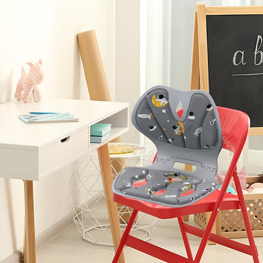Orthopädisches Kissen mit Memory Foam & Loch 35x32x30cm in Gray Farbe