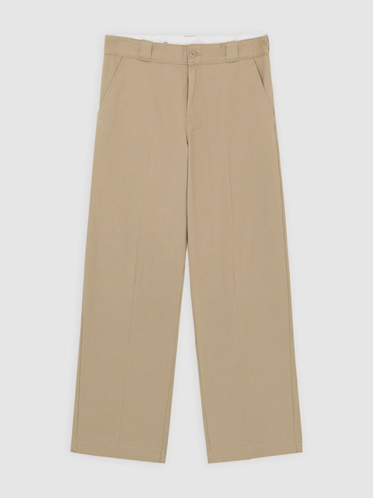 Hose in Lockere Passform Beige