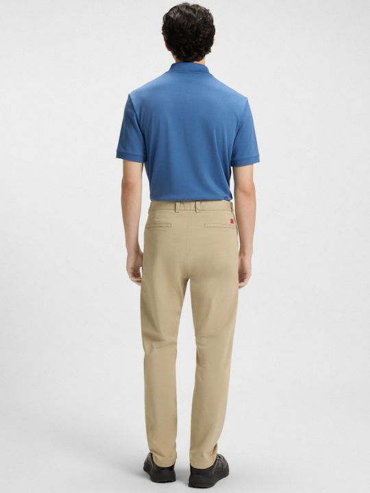 David251d Trousers in Slim Fit Beige