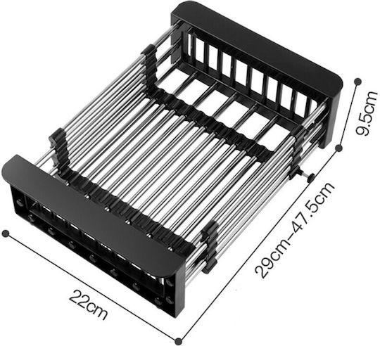 Flippy Küchenspülenzubehör Inox Sieb Schwarz