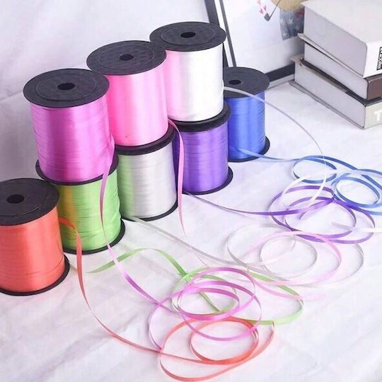 Balloon Ribbon Flippy 200 Meter Roll White Raffia