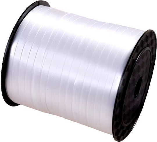 Balloon Ribbon Flippy 200 Meter Roll White Raffia