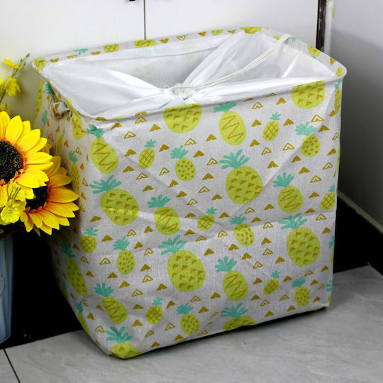 Storage Basket Fabric Yellow 50x50x40cm 1pcs