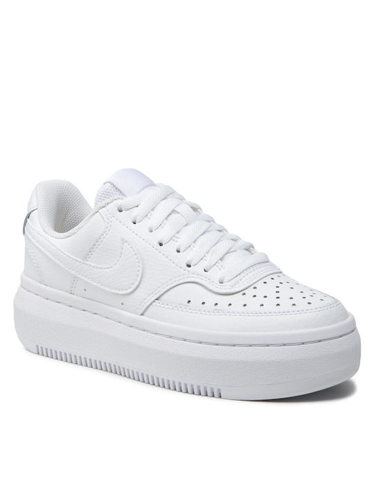 Court Vision Alta Flatforms Sneakers White