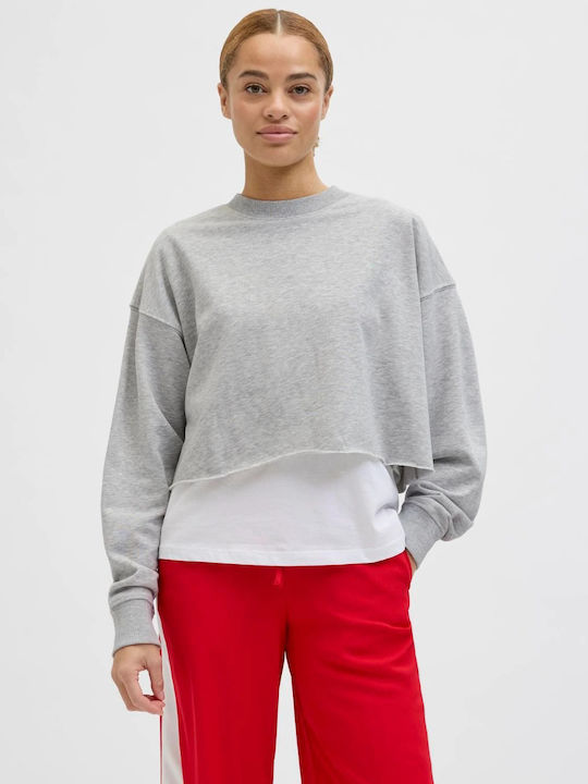 Cropped Women's Sweatshirt Dark Grey