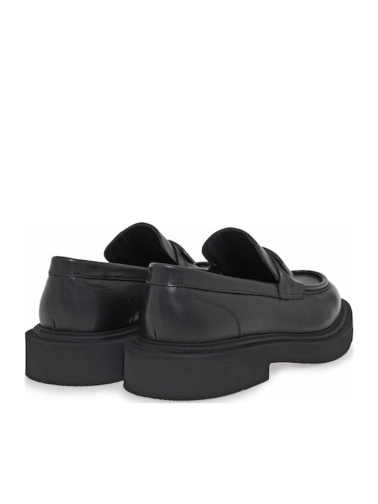 Men's Leather Loafers Black