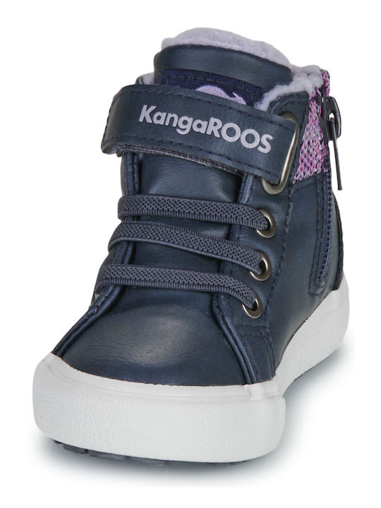 Παιδικά Sneakers High με Σκρατς Μπλε