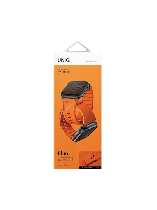 Uniq Armband Silikon Orange (Apple Watch 49/46/45/44/42/41/40 mm, Uniq)