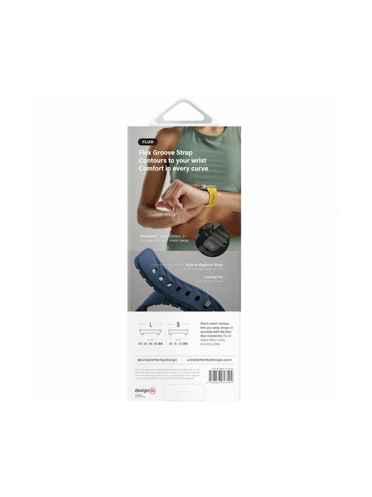 Uniq Λουράκι Σιλικόνης Γκρι (Apple Watch 49/46/45/44/42/41/40mm, Uniq)