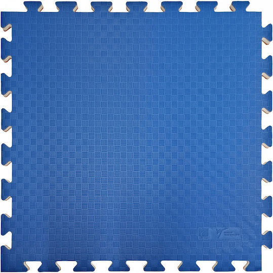 Top Ten Double Sided Foam Gym Floor Puzzle Tatami Mat Blue 50x50x2.5cm