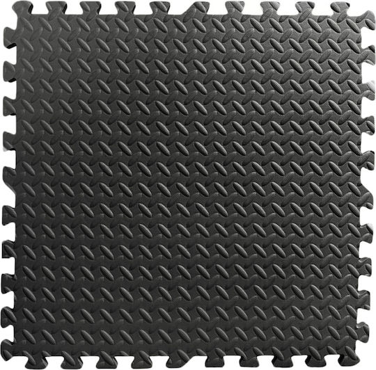 Rage Boden Puzzle Fitnessstudio Schwarz 60x60x1.2cm 4Stück