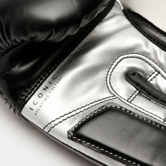 Leone 1947 Kids Boxing Gloves Leather for Match Black
