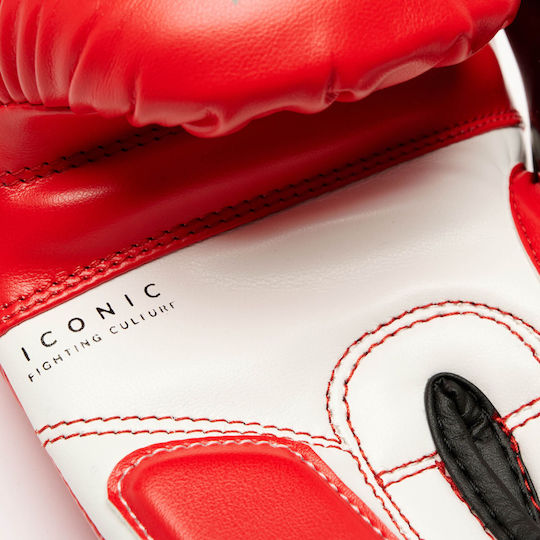 Leone 1947 Kids Boxing Gloves Leather for Match Red