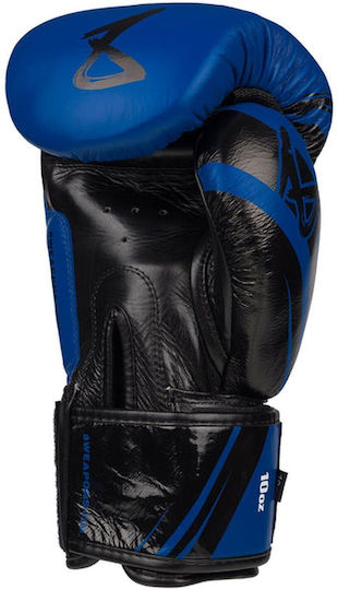 8 Weapons Boxing Gloves Leather for Match Blue