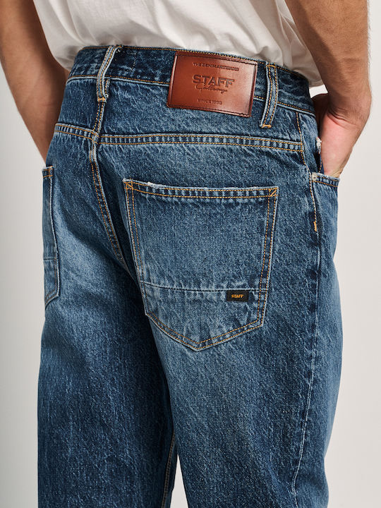 Martin Men's Jeans Pants with Relaxed Baggy Fit Blue