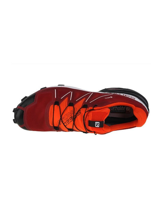 Speedcross 5 GTX Sport Shoes Trail Running Waterproof with Gore-Tex Membrane Biking Red / White / Black