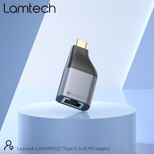 Lamtech Convertor USB-C masculin în Ethernet feminin 1buc LAM980527