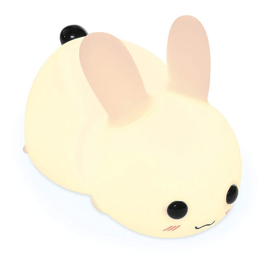Navaris Lumini LED Lampă decorativă pentru copii Rabbit Alb 14.7x9.8x9εκ.