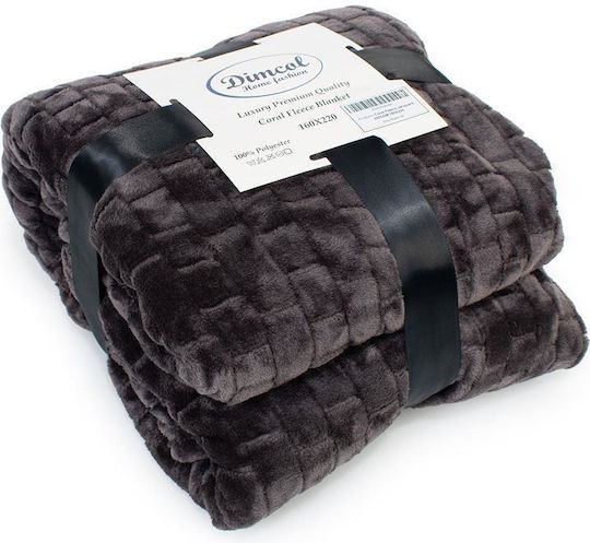 Dimcol Jacquard Super Double 220x240cm Grey-Black