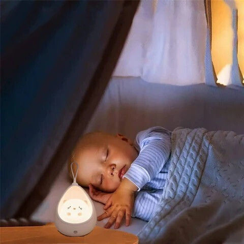 Φωτάκι Νυκτός LED USB Λευκό με Αισθητήρα