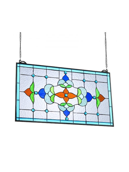 Vevor Βιτρό Κρεμαστό Τζάμι Tiffany Αλυσίδα 26 X 16 Ίντσες Hxfxcsblbhxfya1ql001v0