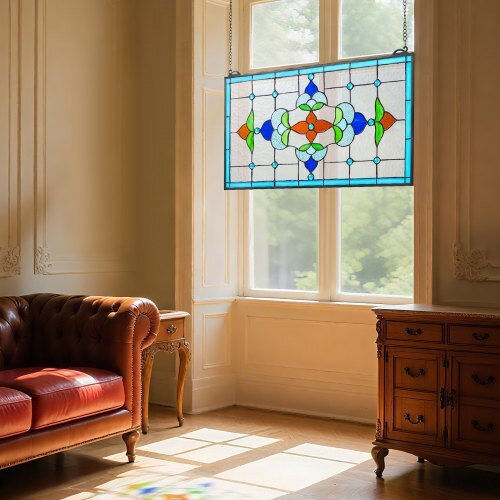 Vevor Βιτρό Κρεμαστό Τζάμι Tiffany Αλυσίδα 26 X 16 Ίντσες Hxfxcsblbhxfya1ql001v0