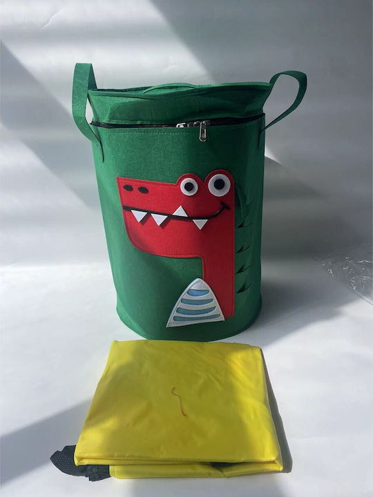 Kinder Stoff-Aufbewahrungskorb Grün 40x40cm