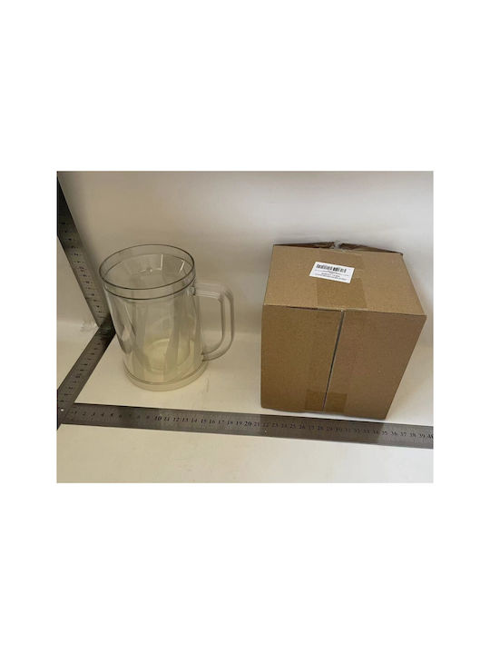 Glas Bier, μπίρας aus Plastik 800ml