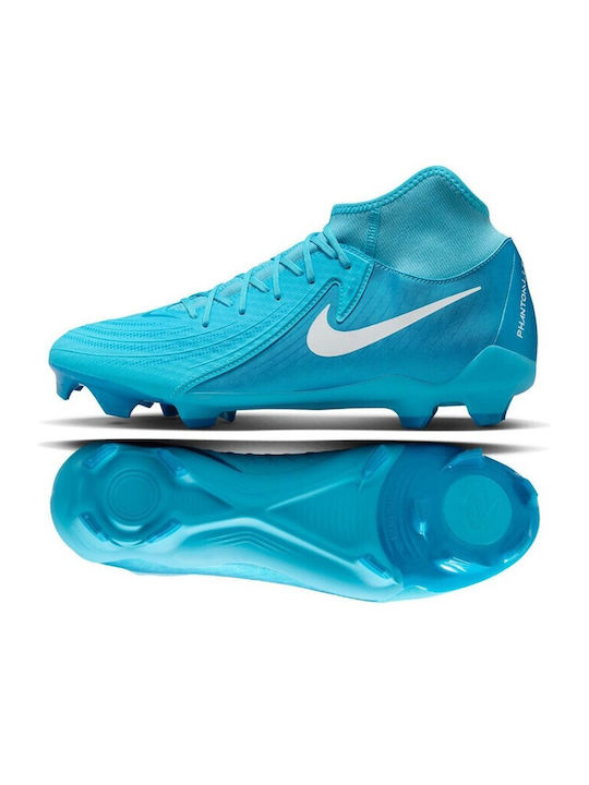 Nike Phantom Luna II Academy FG/MG Football Shoes with Blue Cleats