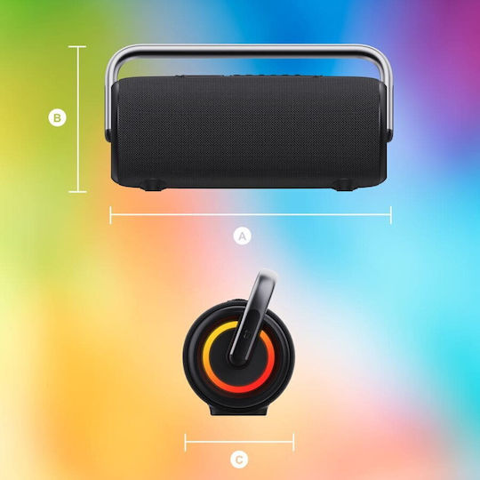 Manta NYX Ηχείο Bluetooth 80W με Ραδιόφωνο Μαύρο